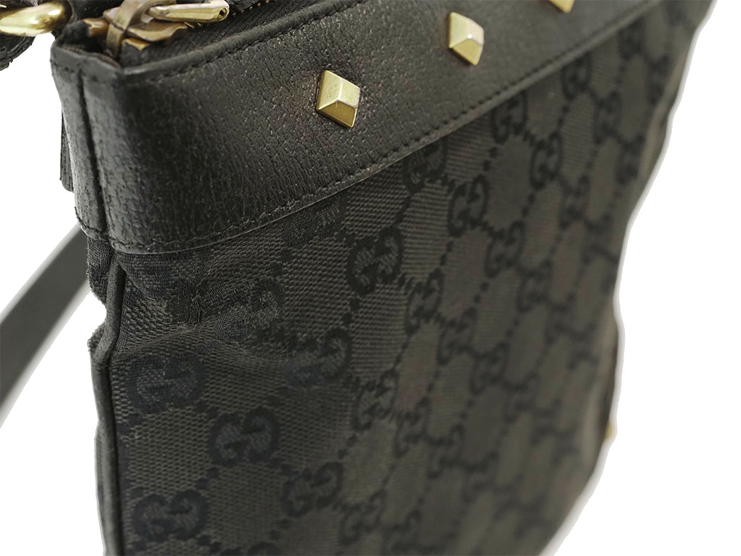 楽天市場】グッチ GUCCI ショルダーバッグ GGキャンバス スタッズ