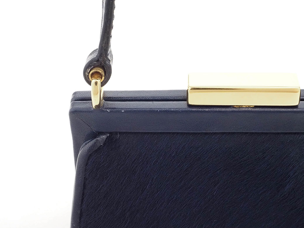 楽天市場】グッチ GUCCI ミニ ショルダーバッグ ハラコ ネイビー