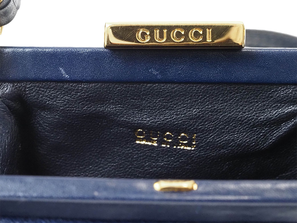 楽天市場】グッチ GUCCI ミニ ショルダーバッグ ハラコ ネイビー