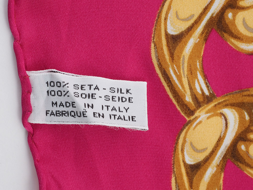 楽天市場】シャネル CHANEL スカーフ カメリア ココ チェーン ピンク