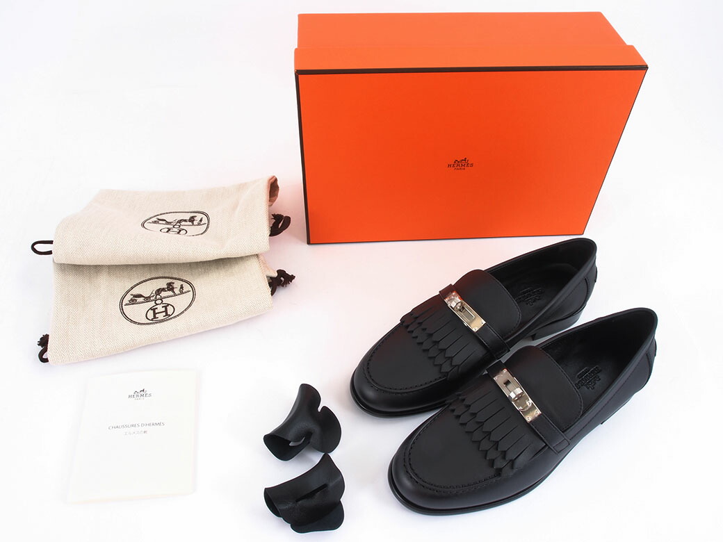 楽天市場】エルメス HERMES ローファー レディース モカシン 38 24.5cm