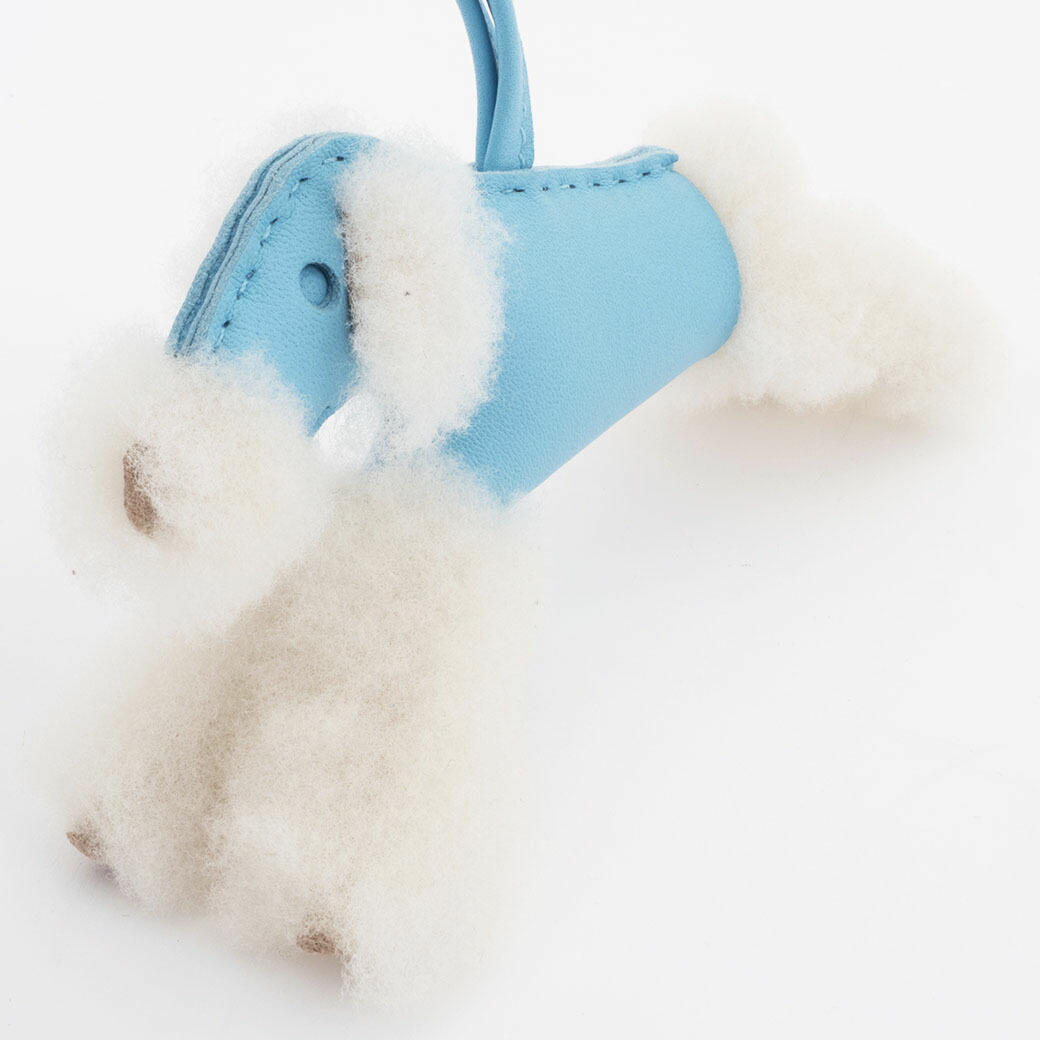 楽天市場】エルメス HERMES チャーム バディ 犬 ブルー系 レザー