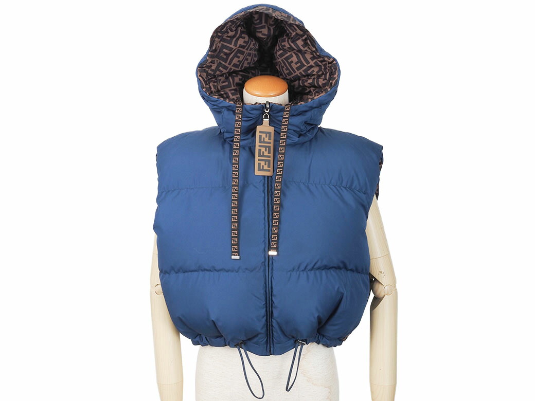 楽天市場】フェンディ FENDI リバーシブル ズッカ ダウンベスト