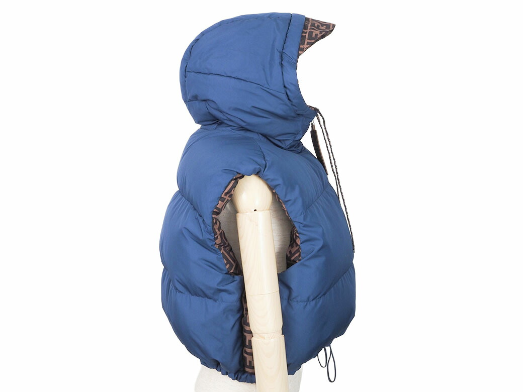 楽天市場】フェンディ FENDI リバーシブル ズッカ ダウンベスト