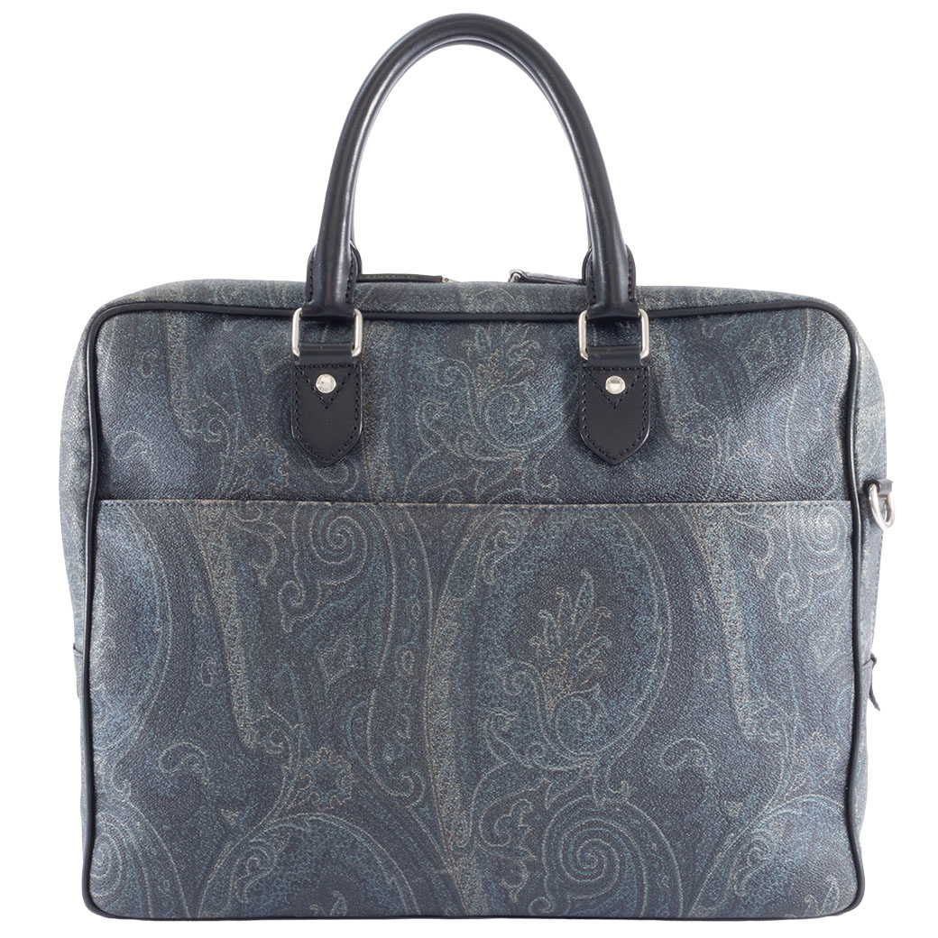 楽天市場】エトロ ETRO バッグ メンズ ビジネスバッグ ネイビー