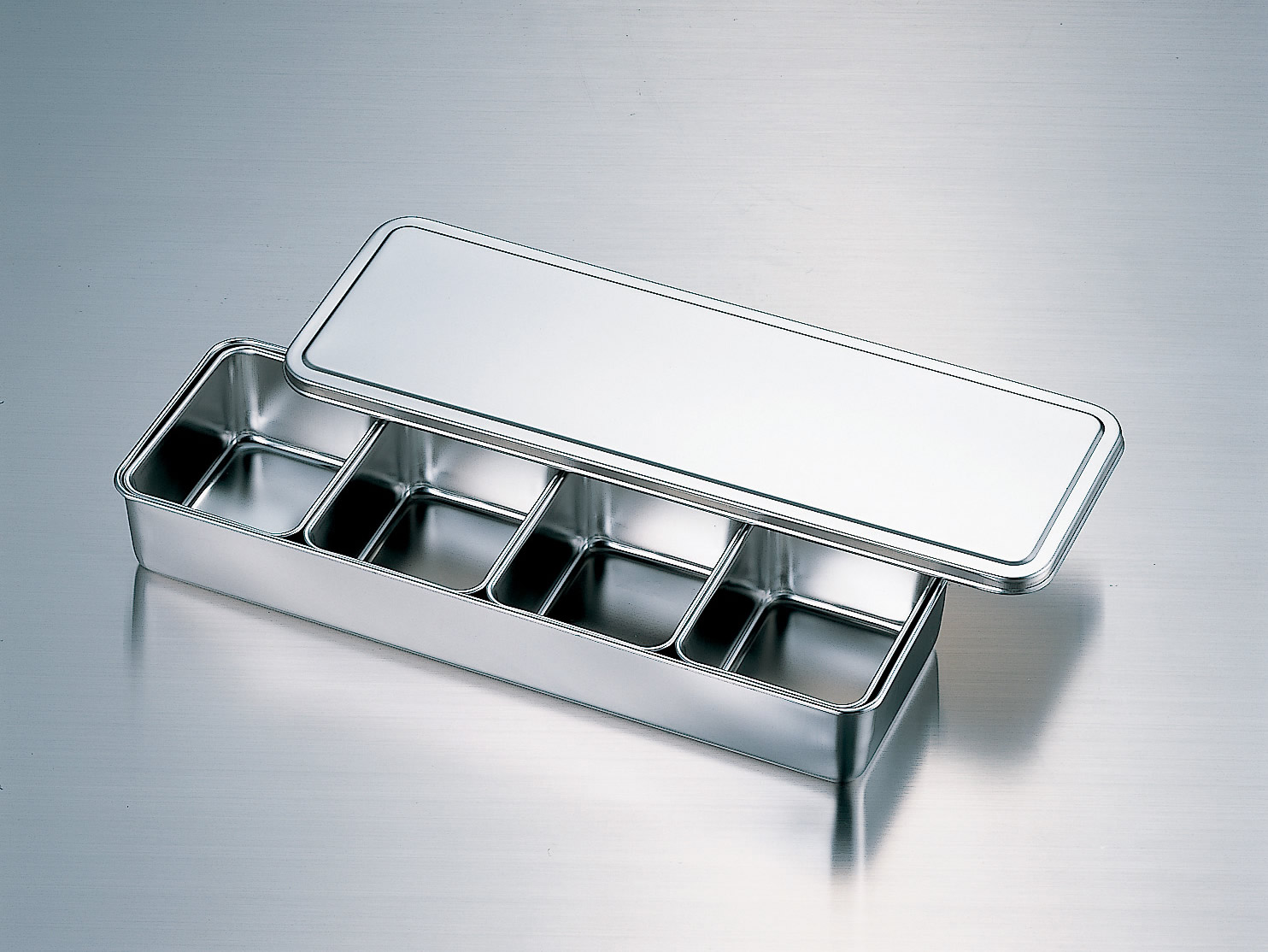 楽天市場】18-8 ミニ調味料入バット（仲子ミニ号）4ヶ入(横長型)【薬味