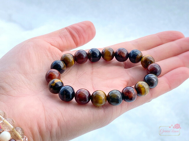 楽天市場】ミックスタイガーアイ ブレスレット 金運 天然石