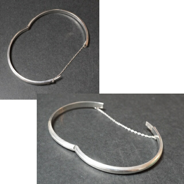 楽天市場】5mm幅 シンプル ワンタッチ 中折れ チェーン バングル
