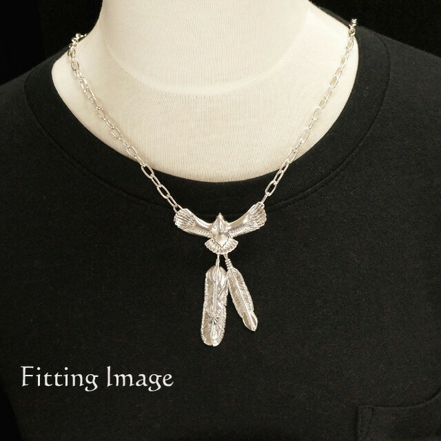 楽天市場】シルバー925 イーグルフェザー ネックレス 鷹 バード 羽
