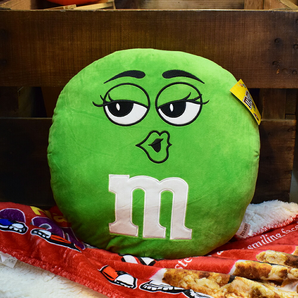 楽天市場】【m&m's】クッション Green 緑 / M&M's エムアンドエムズ