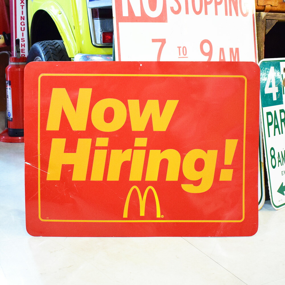 楽天市場】【McDonald's ヴィンテージ看板】マクドナルド Now Hiring