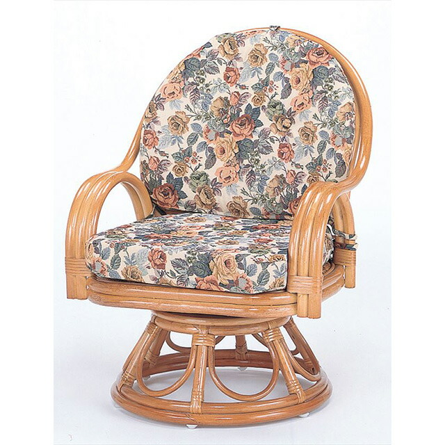 楽天市場】回転座椅子ミドルハイタイプ S-583 ライトブラウン 籐 籐