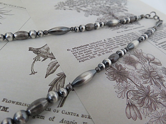 楽天市場】ナバホパールビーズ ネックレス シルバー925 インディアン