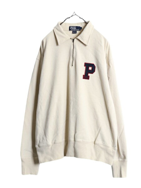 楽天市場】90s ポロ ラルフローレン ハーフジップ 襟付き スウェット