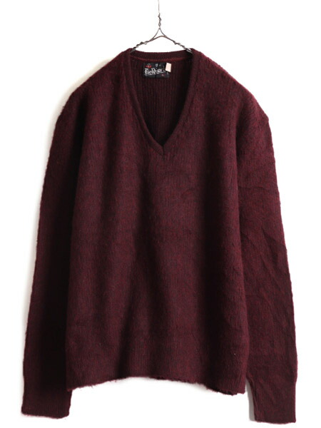 楽天市場】60s ビンテージ モヘア 25%☆ Vネック ウール モヘヤ 長袖