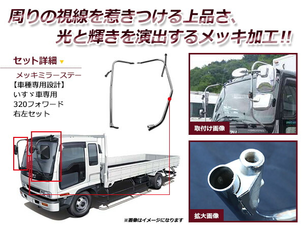 楽天市場】【大型商品】【送料無料】 いすゞ 320フォワード メッキ