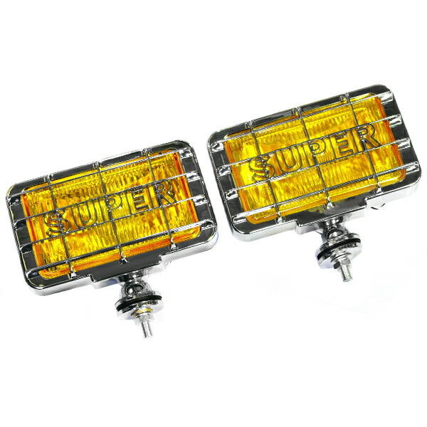 楽天市場】12V オフロード用 ハロゲンフォグ H3 55w 角型イエロー