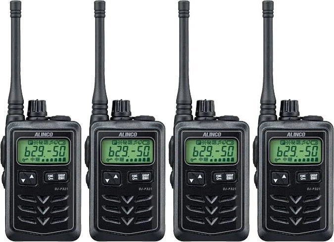 楽天市場】4台セットアルインコ トランシーバー DJ-P321特定小電力無線