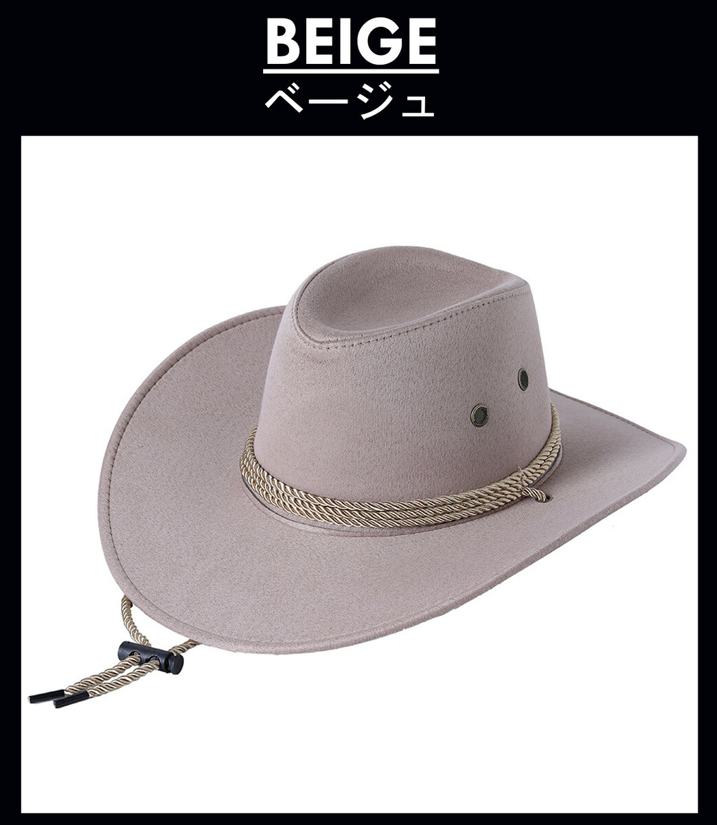 楽天市場】全5色！ ウェスタンハット メンズ カウボーイスタイル