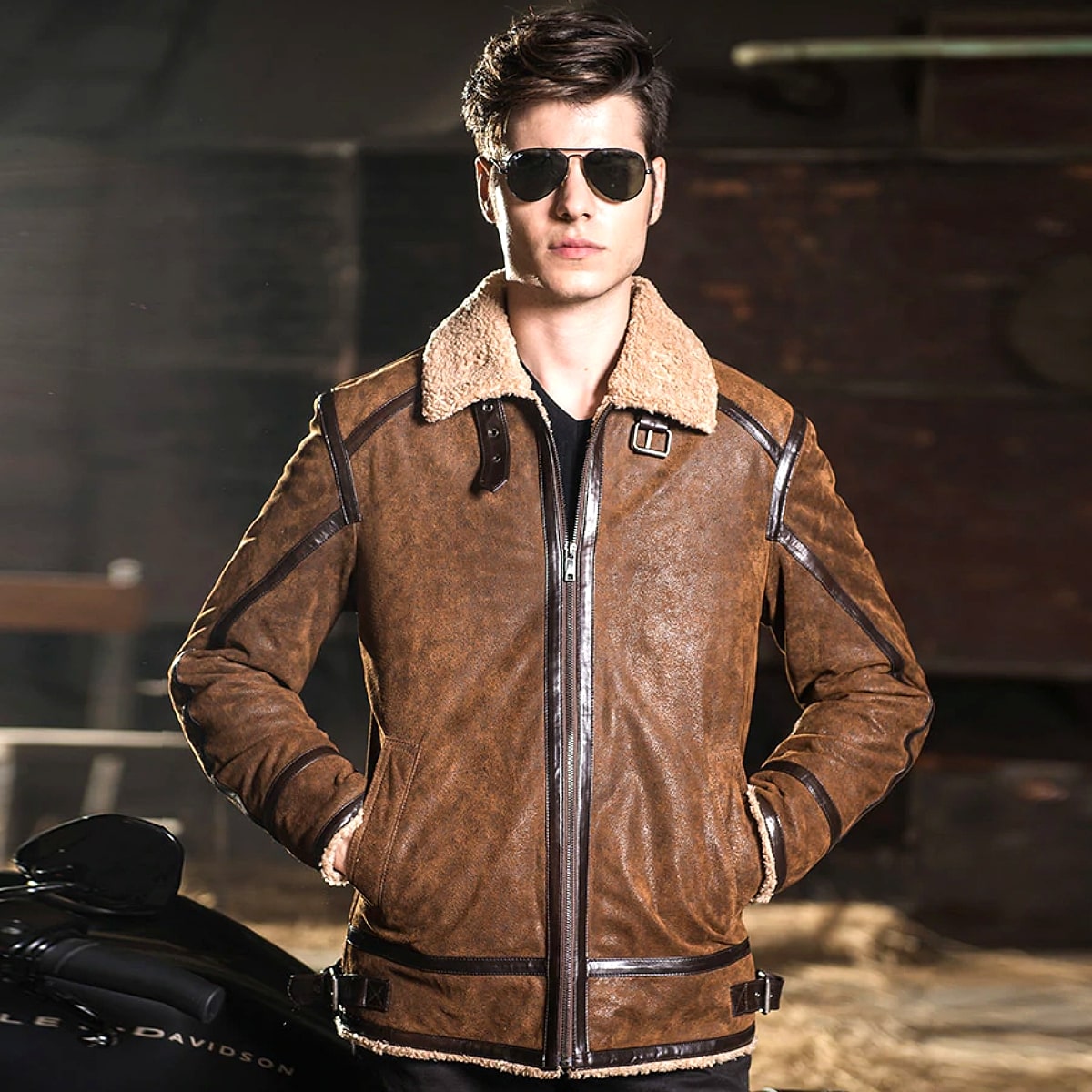 楽天市場】全10サイズ! [Men's Double Face Fur Pigskin Genuine