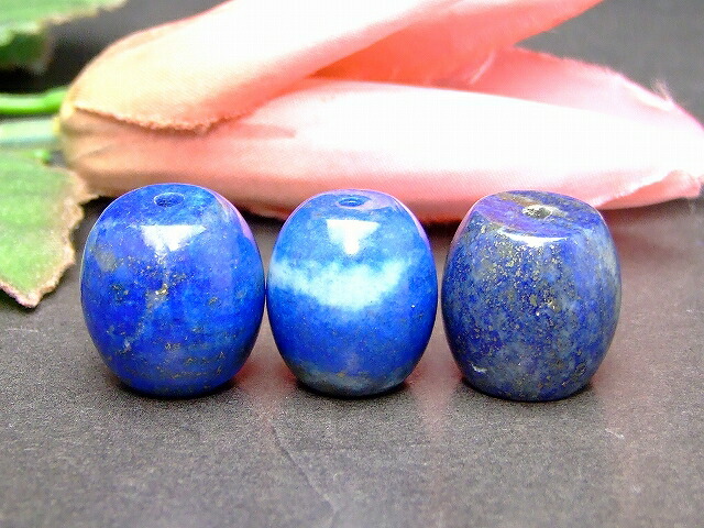 楽天市場】55298 1粒売り 16mm×16mm A ラピスラズリ 瑠璃石 樽 たる型