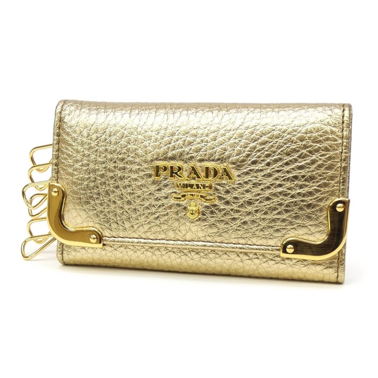 楽天市場】プラダ PRADA 6連キーケース 1M0222 ゴールド 【中古
