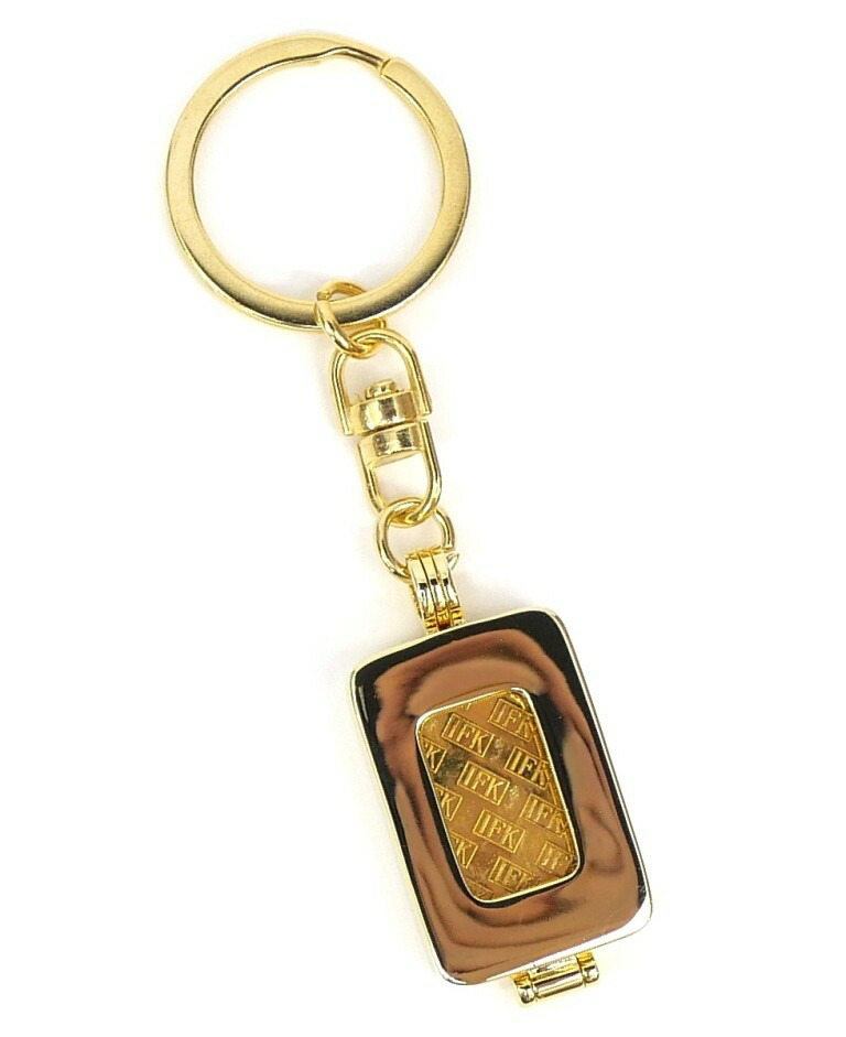 楽天市場】石福金属興業 【中古】純金インゴット 10g キーホルダー