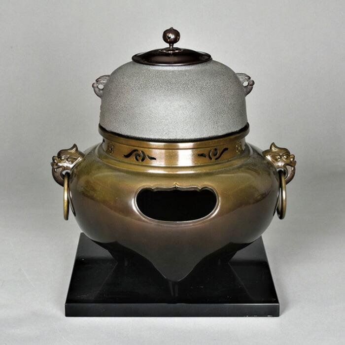 楽天市場】唐銅 鬼面 風炉の通販