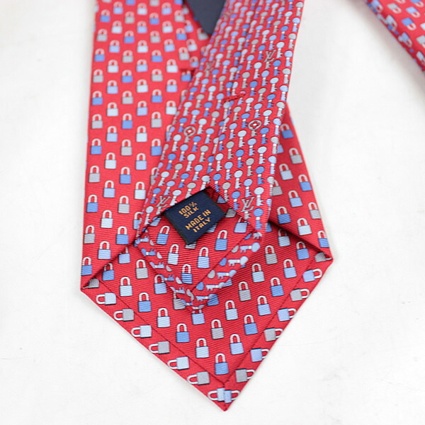 楽天市場】ルイヴィトン ネクタイ 新品同様 美品 レッド 赤 キー