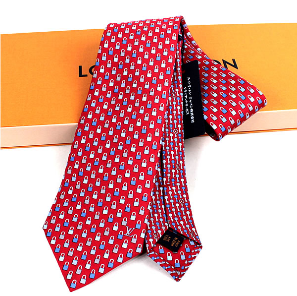 楽天市場】ルイヴィトン ネクタイ 新品同様 美品 レッド 赤 キー