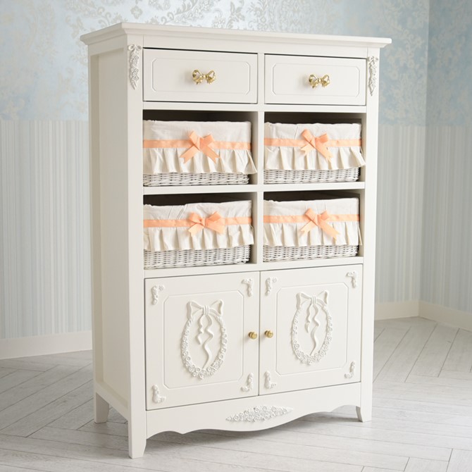 楽天市場】キャビネット ホワイト アンティークの通販