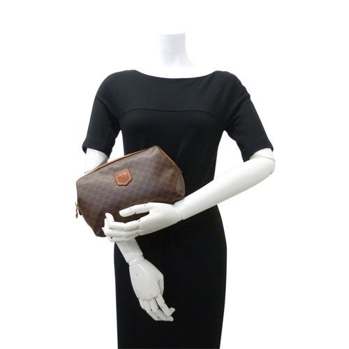 楽天市場】【CELINE セリーヌ】美品 ポーチ マカダム柄 ロゴ コスメ