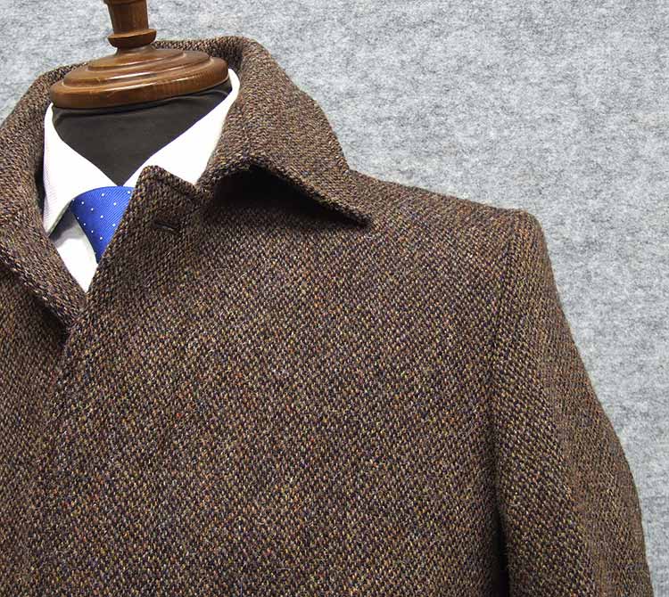 楽天市場】英国生地 [Harris Tweed]ハリスツイード ステンカラーコート