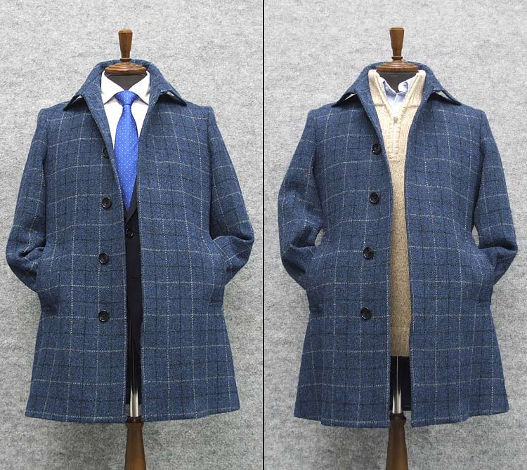 楽天市場】英国生地 [Harris Tweed]ハリスツイード ステンカラーコート