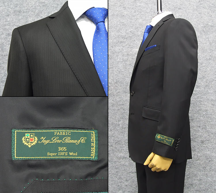 楽天市場】秋冬物 [ロロピアーナ] 365 Super130s生地使用 黒