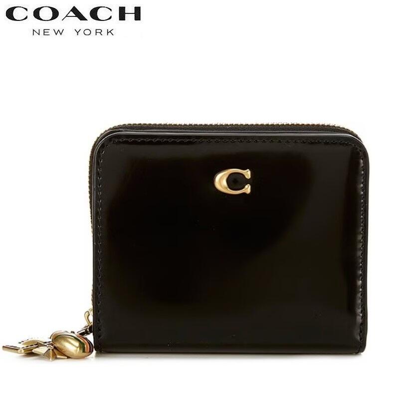 楽天市場】コーチ 三つ折り財布 黒の通販