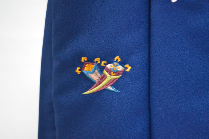 楽天市場】七五三 着物 3歳 男の子 男児 被布コート 刺繍柄 紺