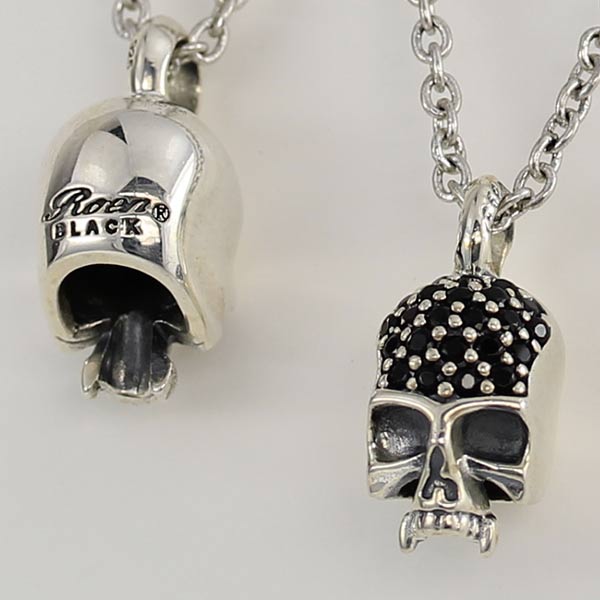 楽天市場】Roen BLACK/ロエンブラック スカルチャームネックレス