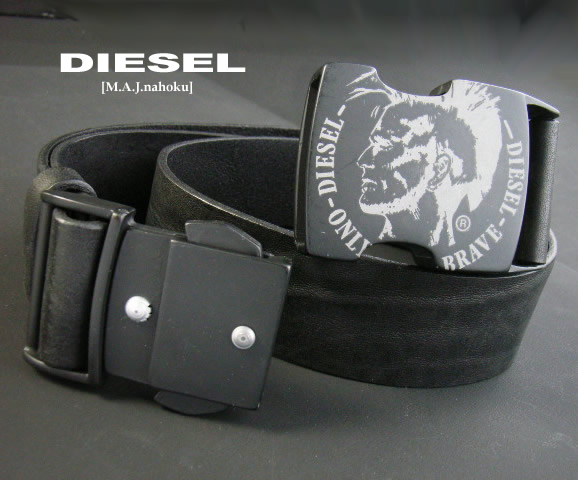 楽天市場】8480新品☆ディーゼル DIESEL☆牛革ロック式バックルベルト