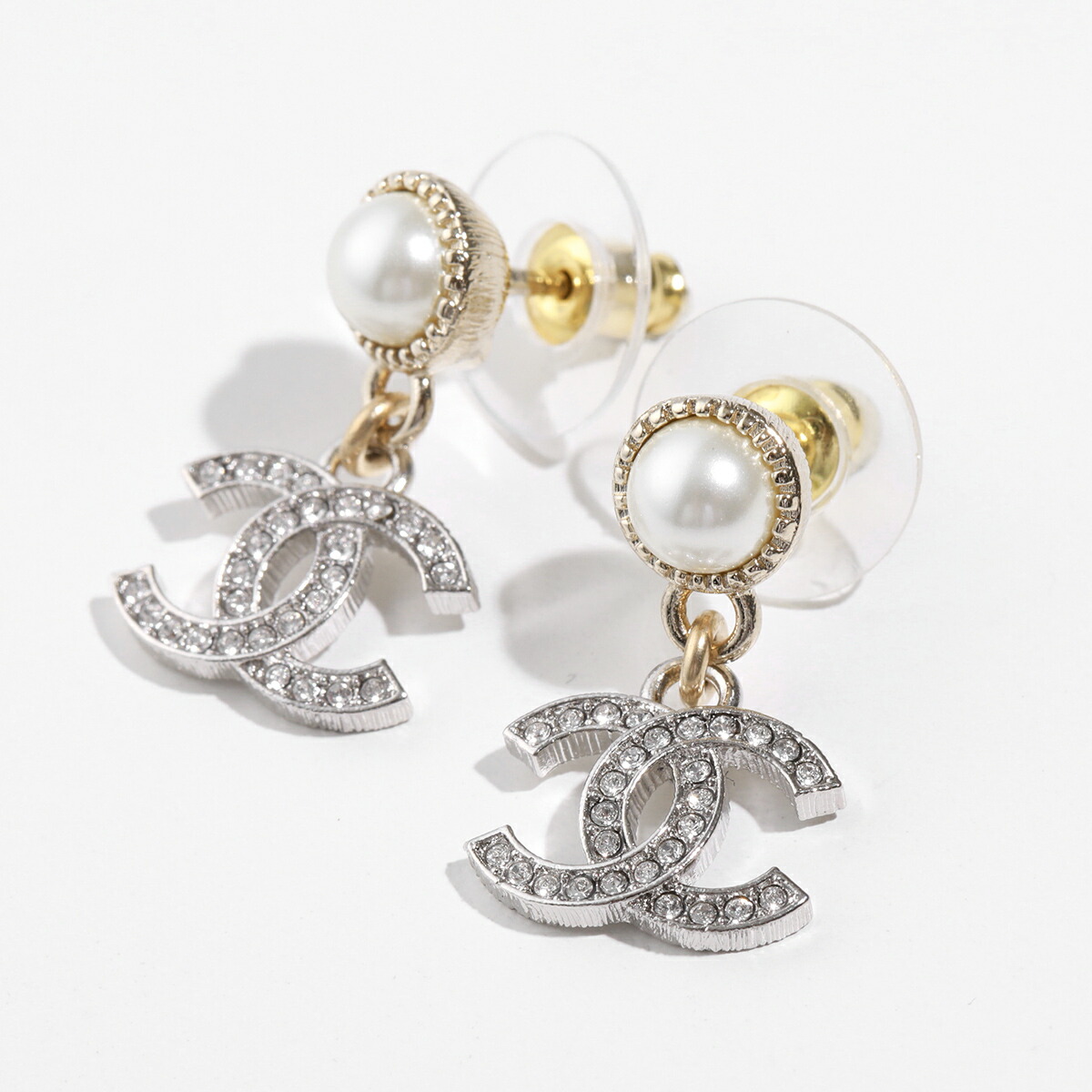 楽天市場】CHANEL シャネル ピアス ABE547 B18381 レディース ココ