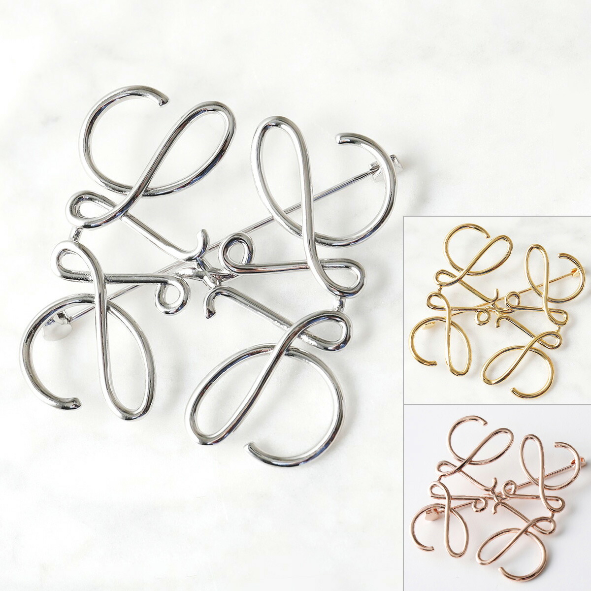 楽天市場】LOEWE ロエベ ブローチ ANAGRAM BROOCH 111.25.020 111.27