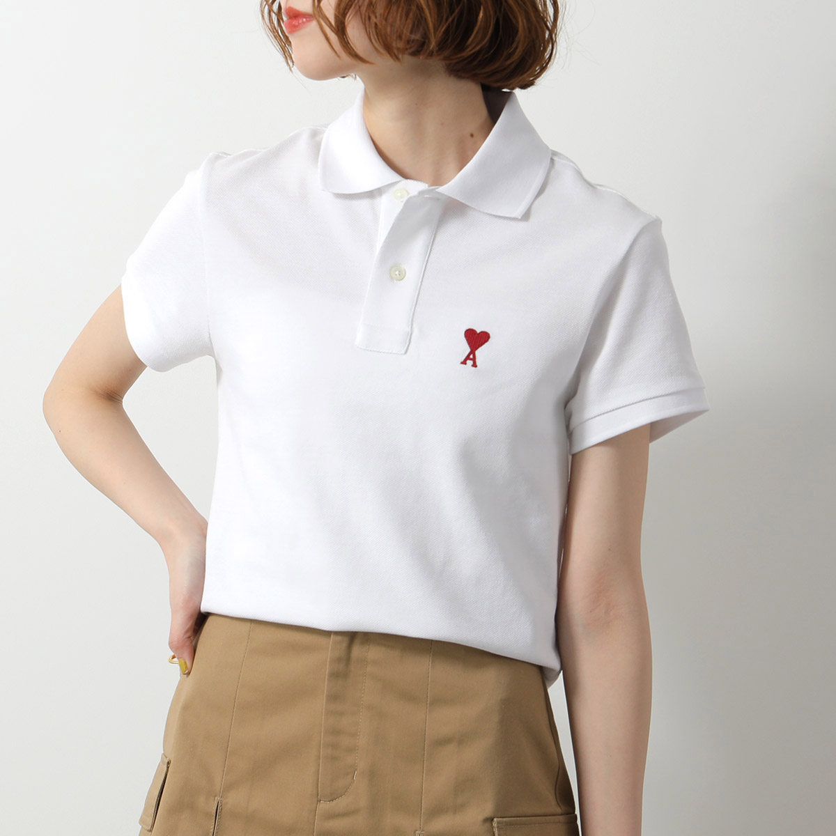 楽天市場】ami paris アミパリス ポロシャツ AMI DE COEUR BFUPL001