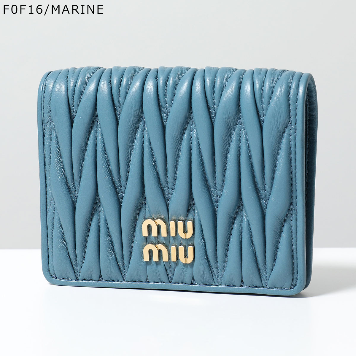 楽天市場】MIUMIU ミュウミュウ 二つ折り財布 5MV204 2FPP AFPP