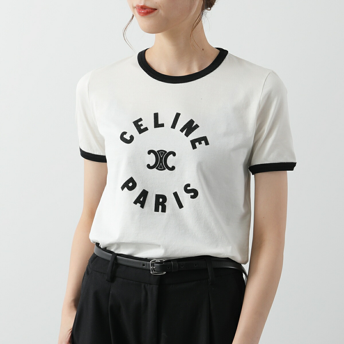 楽天市場】CELINE セリーヌ Tシャツ 2X14O671Q.01CB レディース 半袖