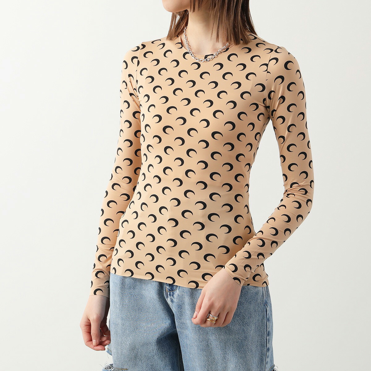 楽天市場】Marine Serre マリーン セル ロンT カットソー Moon Printed