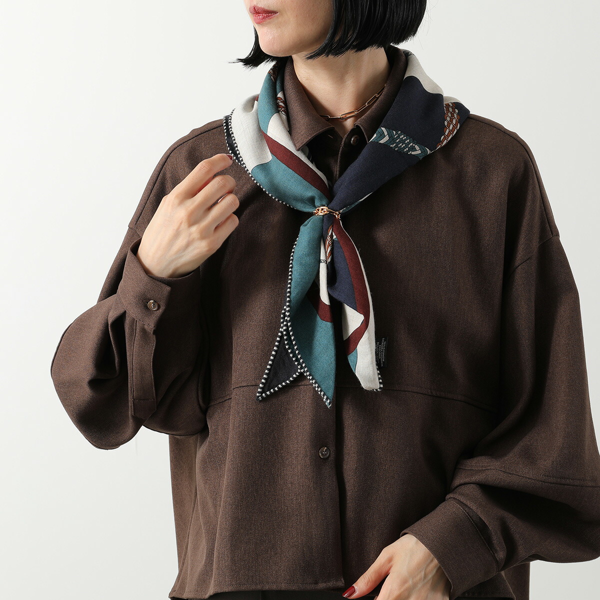 楽天市場】HERMES エルメス スカーフリング 90 レガート Regate