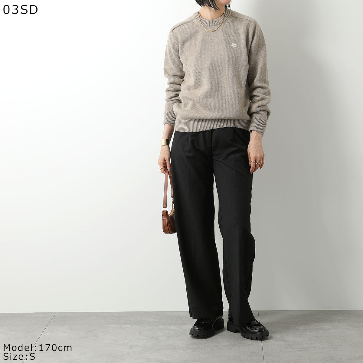 楽天市場】CELINE セリーヌ ニット PULL COL ROND BOXY TRIOMPHE