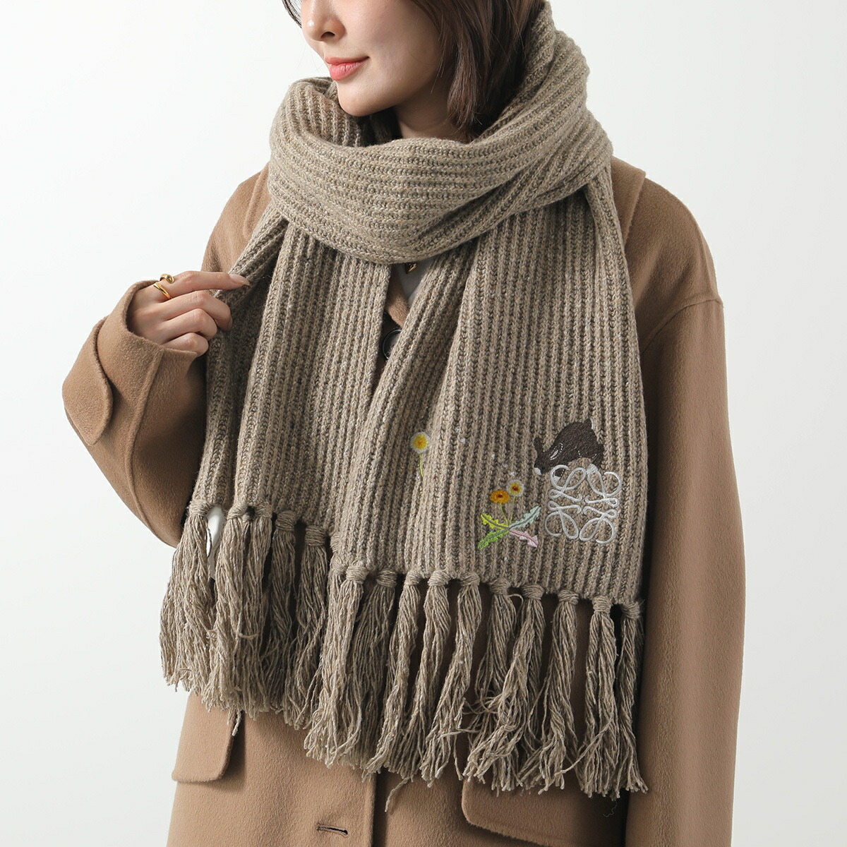 楽天市場】LOEWE × Suna Fujita ロエベ スナ・フジタ コラボ マフラー