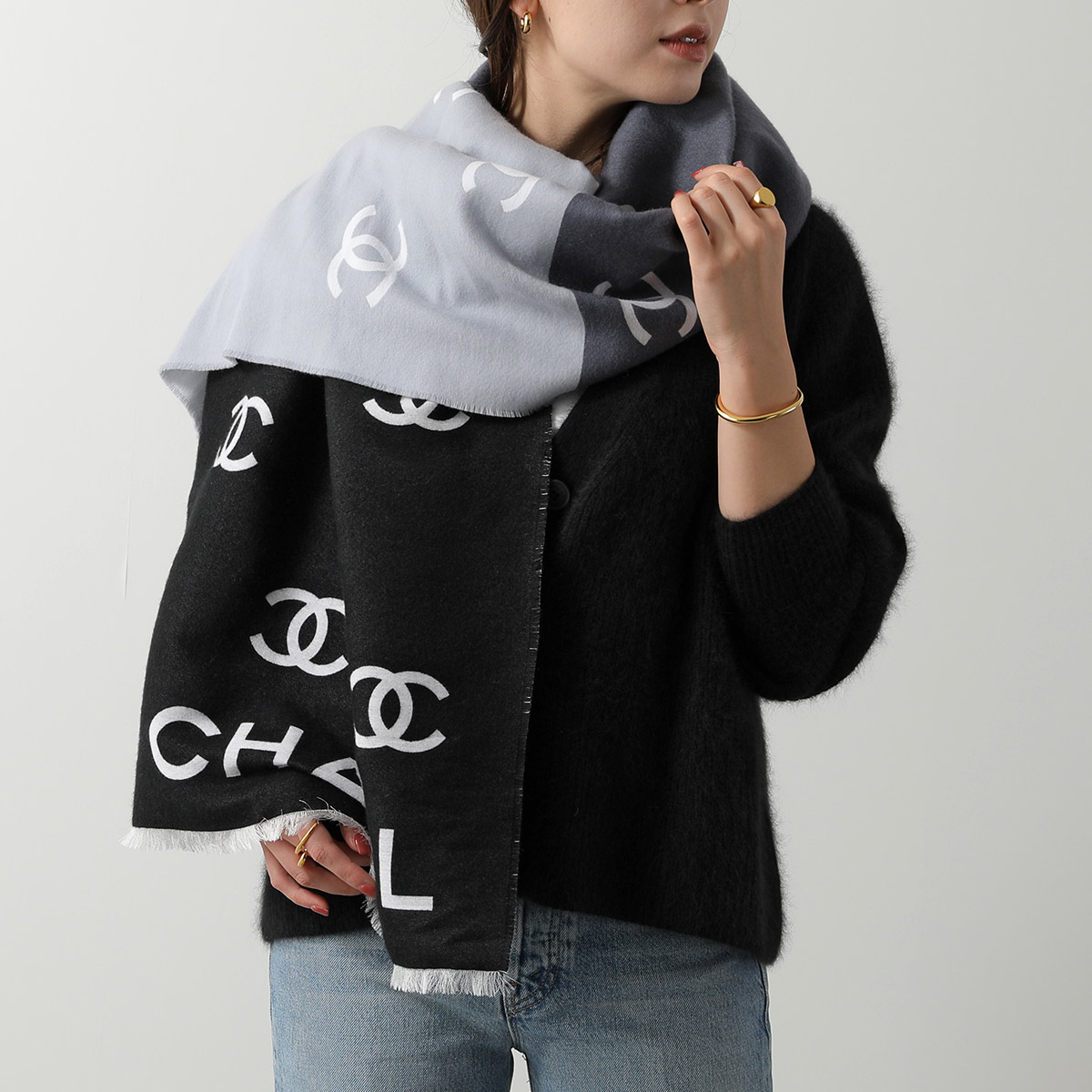 楽天市場】CHANEL シャネル マフラー AAA639 B18775 レディース