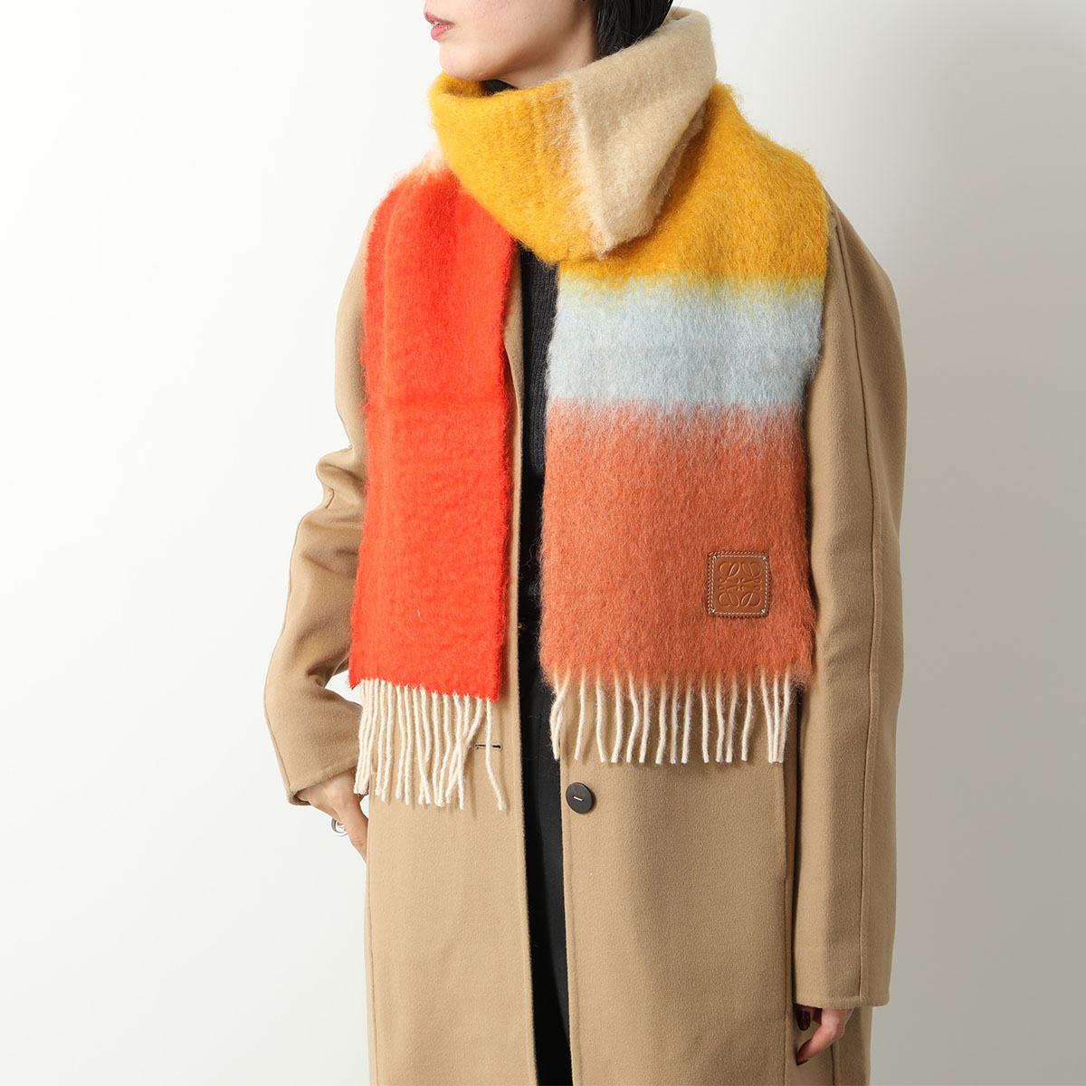 楽天市場】LOEWE ロエベ マフラー 23×185 F811257X22 レディース